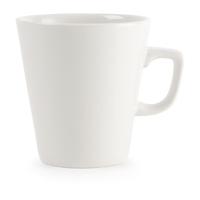 churchill plain whiteware cafe latte mugs 440ml pack of 6