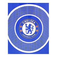 chelsea fc bullseye fleece blanket