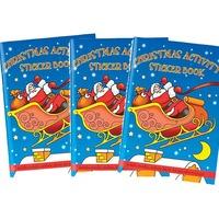 christmas sticker activity books pack of 6