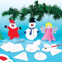 christmas 3d hanging decorations pack of 36