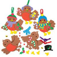 Christmas Robin Mix & Match Decoration Kits (Pack of 30)