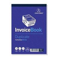 Challenge Duplicate Book Headbound Carbonless Invoice 50 Sets 195x137mm (Pack 5)