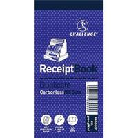 Challenge (240 x 141mm) Duplicate Book Carbonless 200 Receipts (Single)