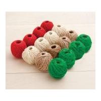 Christmas Shades Jute String Balls 27m