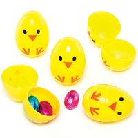 Chick Plastic Eggs (Per 4 packs)