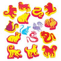 chinese zodiac stampers per 3 packs