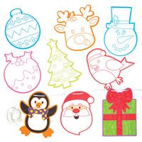 Christmas Colour-in Bunting (Per 3 packs)