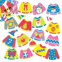 christmas jumper foam stickers pack of 120