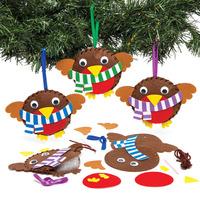 christmas robin decoration sewing kits pack of 15
