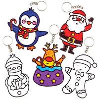 Christmas Suncatcher Keyrings & Bag Danglers (Pack of 20)