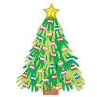 Christmas Handprint Tree Activity Kit (Each)