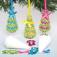christmas tree sequin decoration kits pack of 15