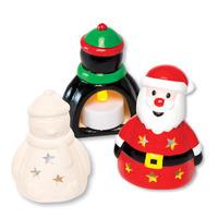 Christmas Character Tealight Holders (Box of 16)