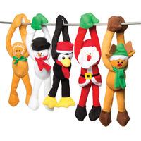 christmas hanging plush pals pack of 15