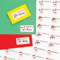 christmas handmade by stickers per 3 packs