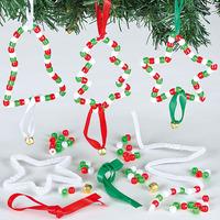 christmas bead decoration kits pack of 6