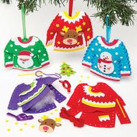 christmas jumper decoration sewing kits pack of 4