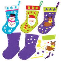 Christmas Stocking Sewing Kits (Pack of 3)