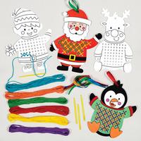 Christmas Jumper Cross Stitch Decoration Kits (Pack of 6)