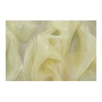 Chinese Crystal Organza Dress Fabric Pale Gold