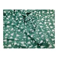 Christmas Tree Print Polycotton Fabric