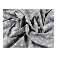 Christmas Contemporary Canvas Collection Linen Look Fabric Cream on Grey