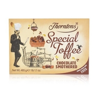 chocolate smothered special toffee box 485g