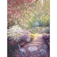 cherry blossoms counted cross stitch kit 16x12 16 count 260236