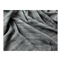 check weave linen cotton blend dress fabric grey