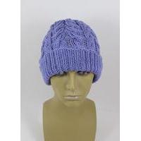 Chunky Double Cable Beanie Hat by MadMonkeyKnits (1016) - Digital Version