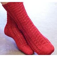 Cherry Lane Socks in SweetGeorgia Yarns Tough Love Sock - Digital Version