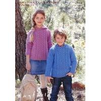 Children Round Neck and Hooded Sweaters in Hayfield Chunky Tweed (2444)
