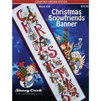 christmas snowfriends banner counted cross stitch book 246499