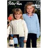 Children\'s Sweaters in Peter Pan Jeanie Aran (P1132) Digital Version