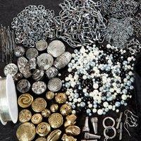 Chain, Findings Wire, Pearl and Metal Bundle 405368