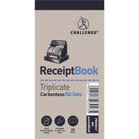 Challenge Triplicate Book Carbonless Receipt 50 Receipts 140x70mm Pack