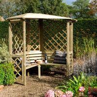 Chiltern Wooden Corner Arbour with Assembly Service