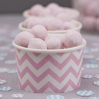 Chevron Divine Party Pink Treat Tubs