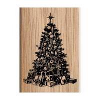 Christmas Tree Stamp 11 x 8 cm