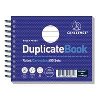 Challenge Wirebound Ruled 105 x 130mm Duplicate Book Carbonless 50