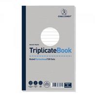 Challenge Triplicate Book Ruled Carbonless 100 Sets 210 x 130mm Pack