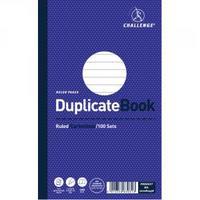 Challenge Duplicate Book Ruled Carbonless 100 Sets 210 x 130mm Pack of