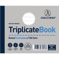 Challenge Triplicate Book Ruled Carbonless 100 Sets 105 x 130mm Pack