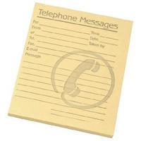 Challenge Yellow Telephone Message Pad 127 x 102mm Pack of 10