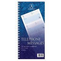 Challenge Wirebound Telephone Message Book 305 x 141mm 320 Messages