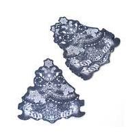 Christmas Whisper Lace Tree Die Cut Toppers 6 Pack