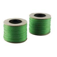 China Ribbon Cotton Green Roll 4mmx30m Pack of 4 9702004EME30