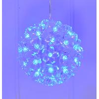 christmas winter blue multi action led snowball light by kingfisher