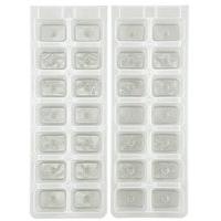 Chef Aid 2-piece Ice Cube Tray Set, White