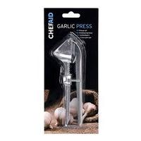 Chef Aid Garlic Press With Cherry / Olive Stoner, Silver